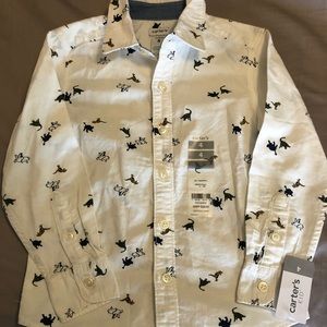 Carter’s Dinosaur Button Down, Size 4